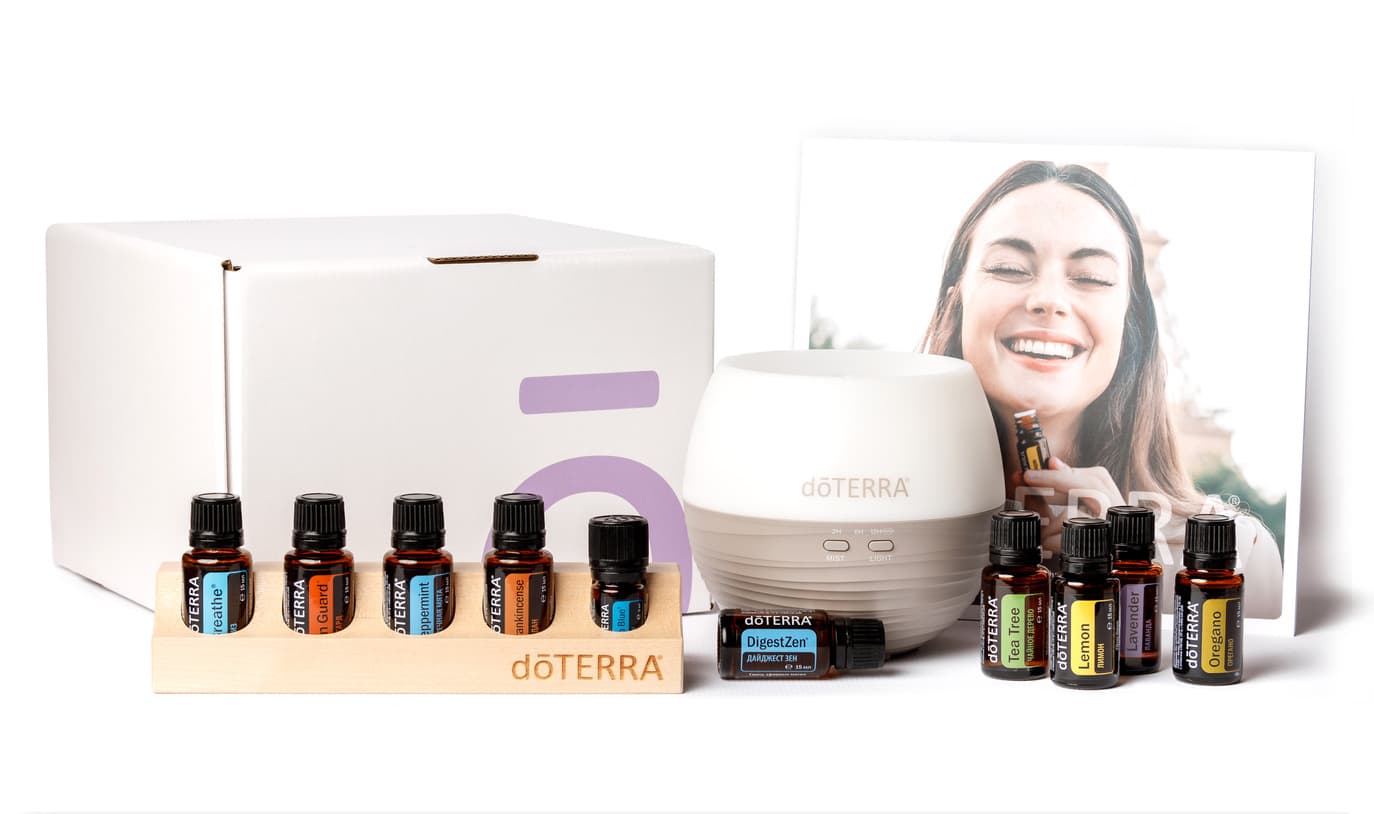 Набор флаконов doTERRA и диффузор